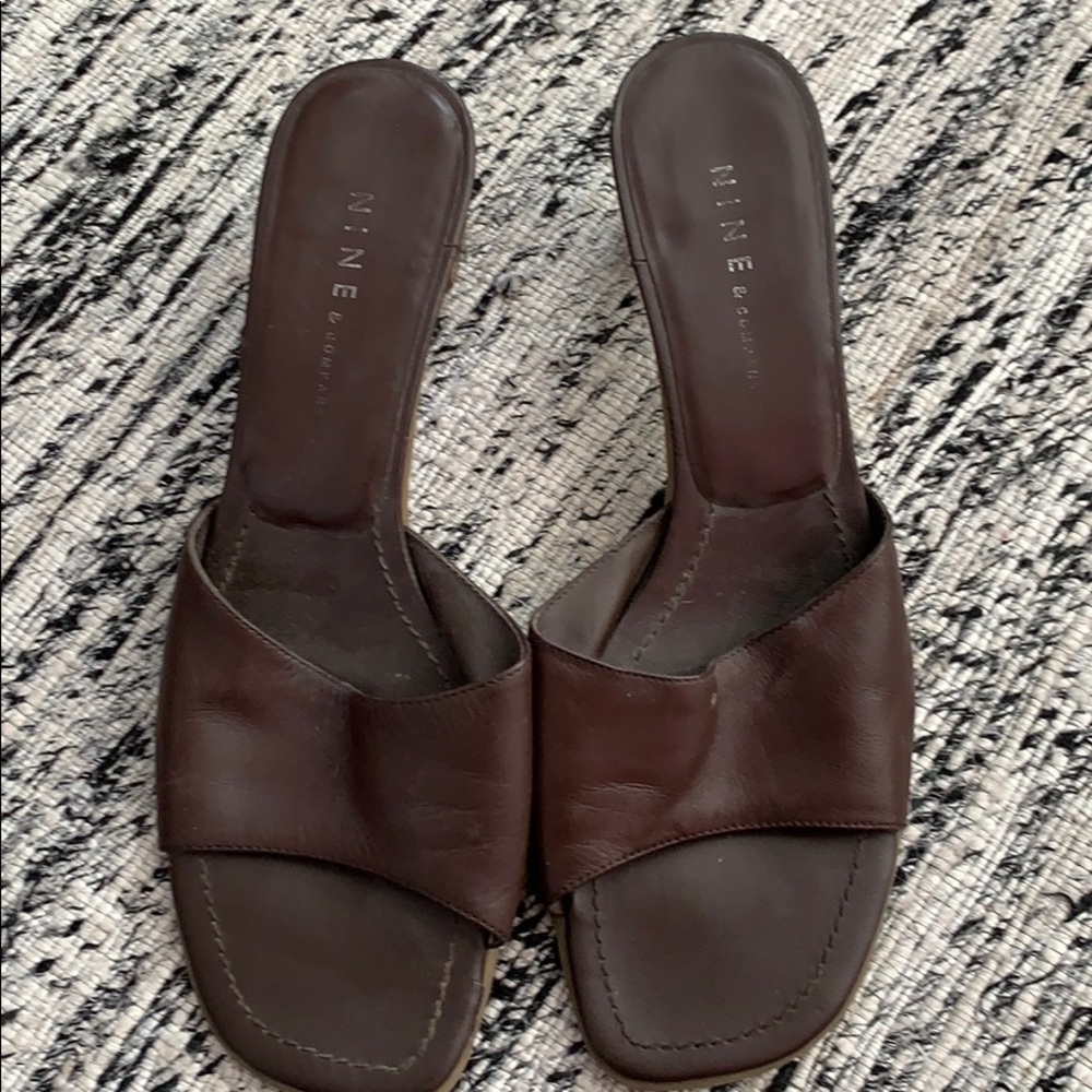 Nine West brown heels